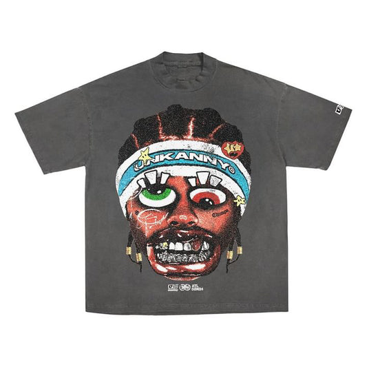 Unkanny Face Tee Grey